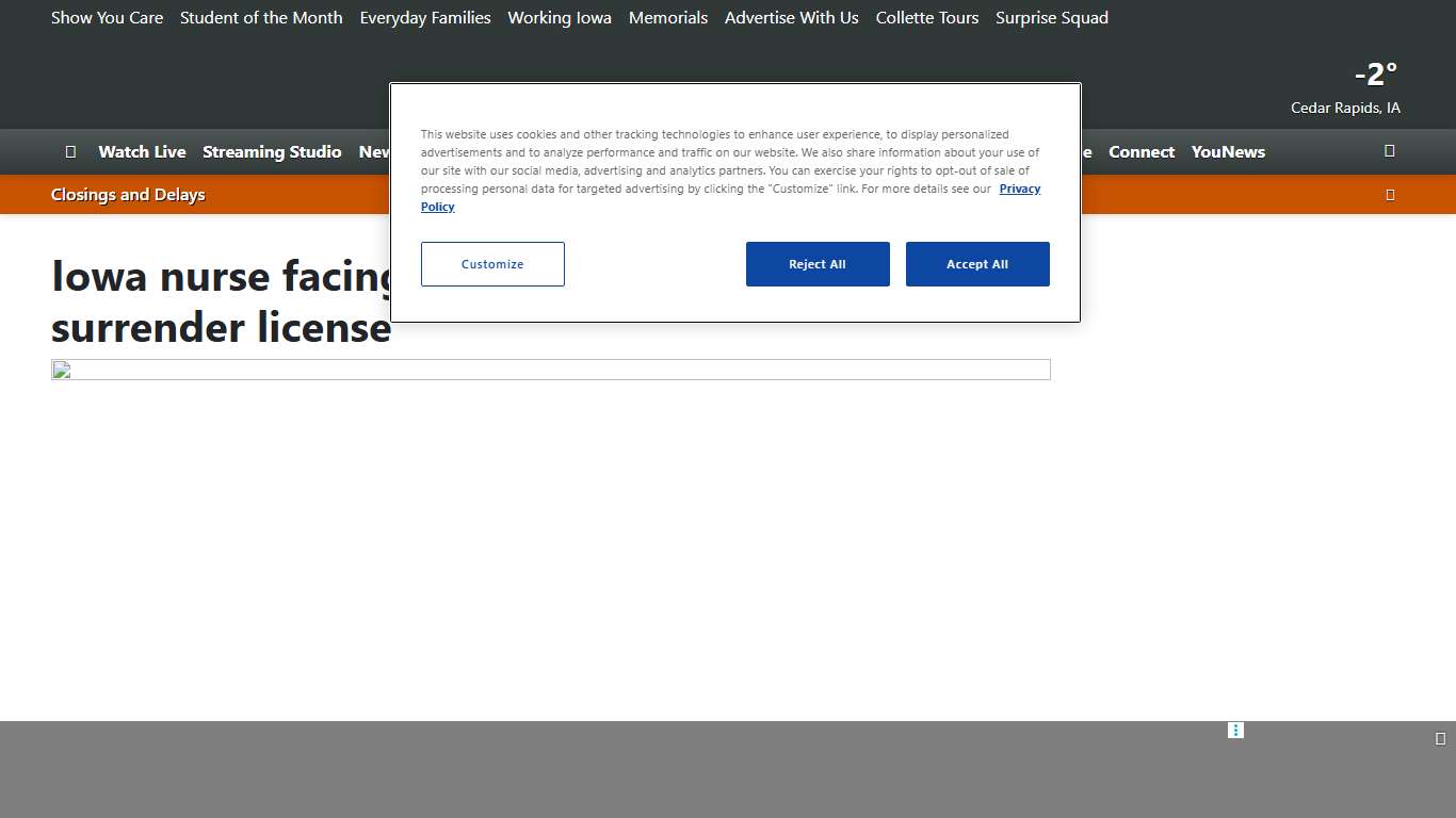 Iowa nurse facing federal charges agrees to surrender license